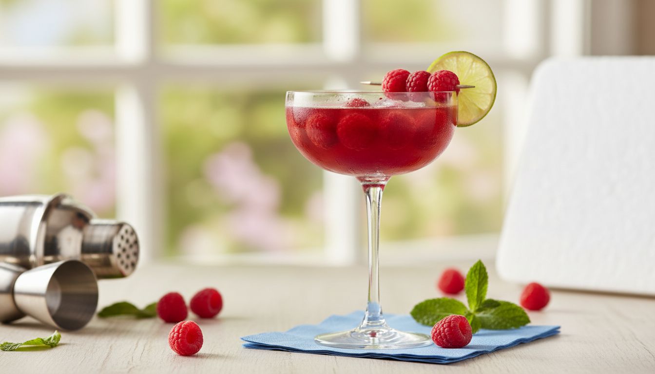 Raspberry Daiquiri Cocktail Recipe - 🍹 Cocktail Maestro 🍹